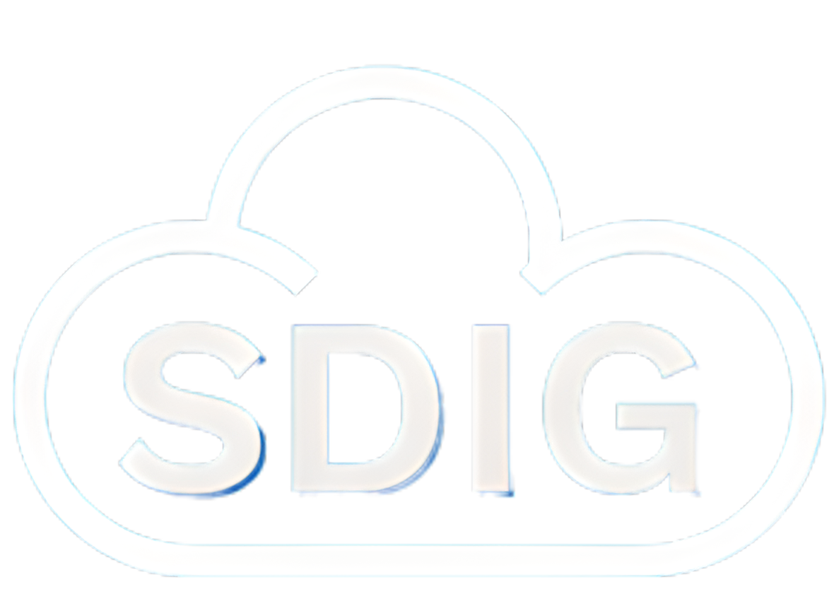 Logo de SDIG, empresa dedicada a la creación de software y páginas web personalizados para cualquier tipo de negocio.